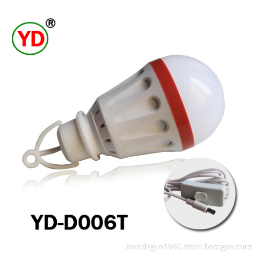 Plastic DC12V 6W LED Bulb with Solar Connector